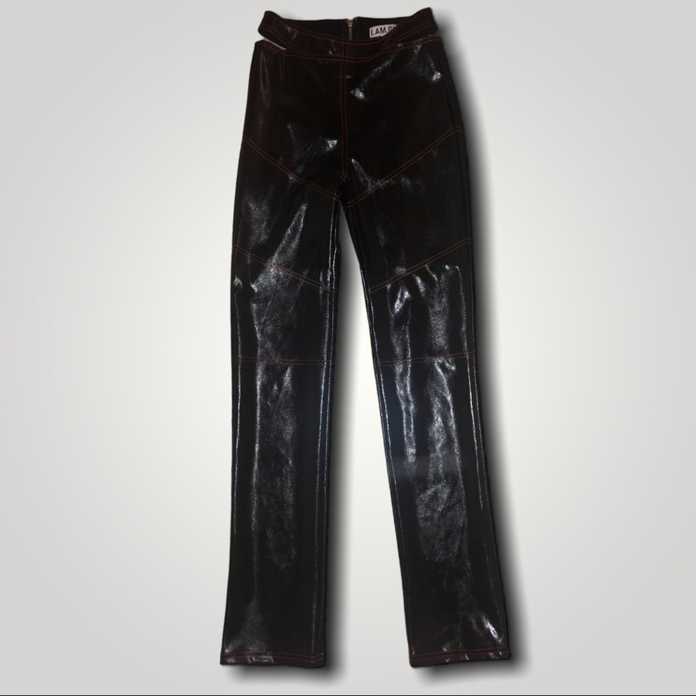 I.AM.GIA Paris Pants vinyl high waisted pants - Picture 2 of 5